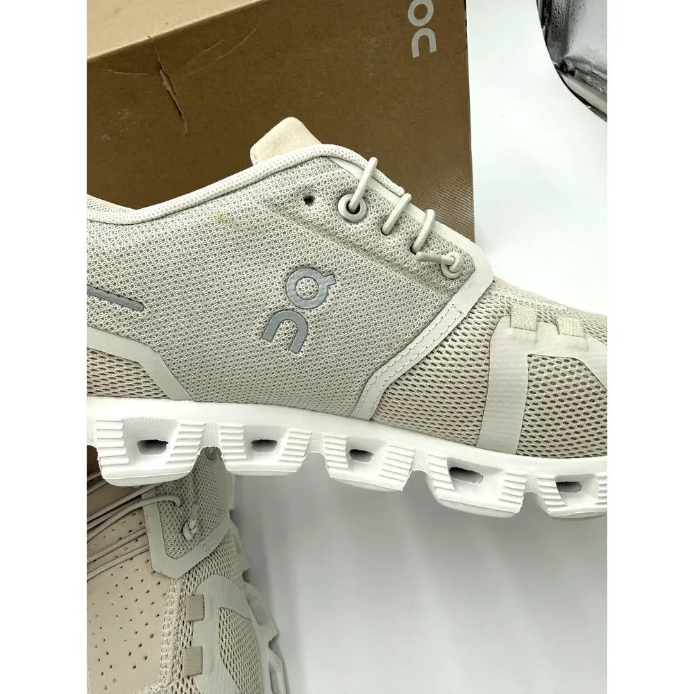 On Women's Cloud 5 Running Shoes - Pearl/White - Women's 10